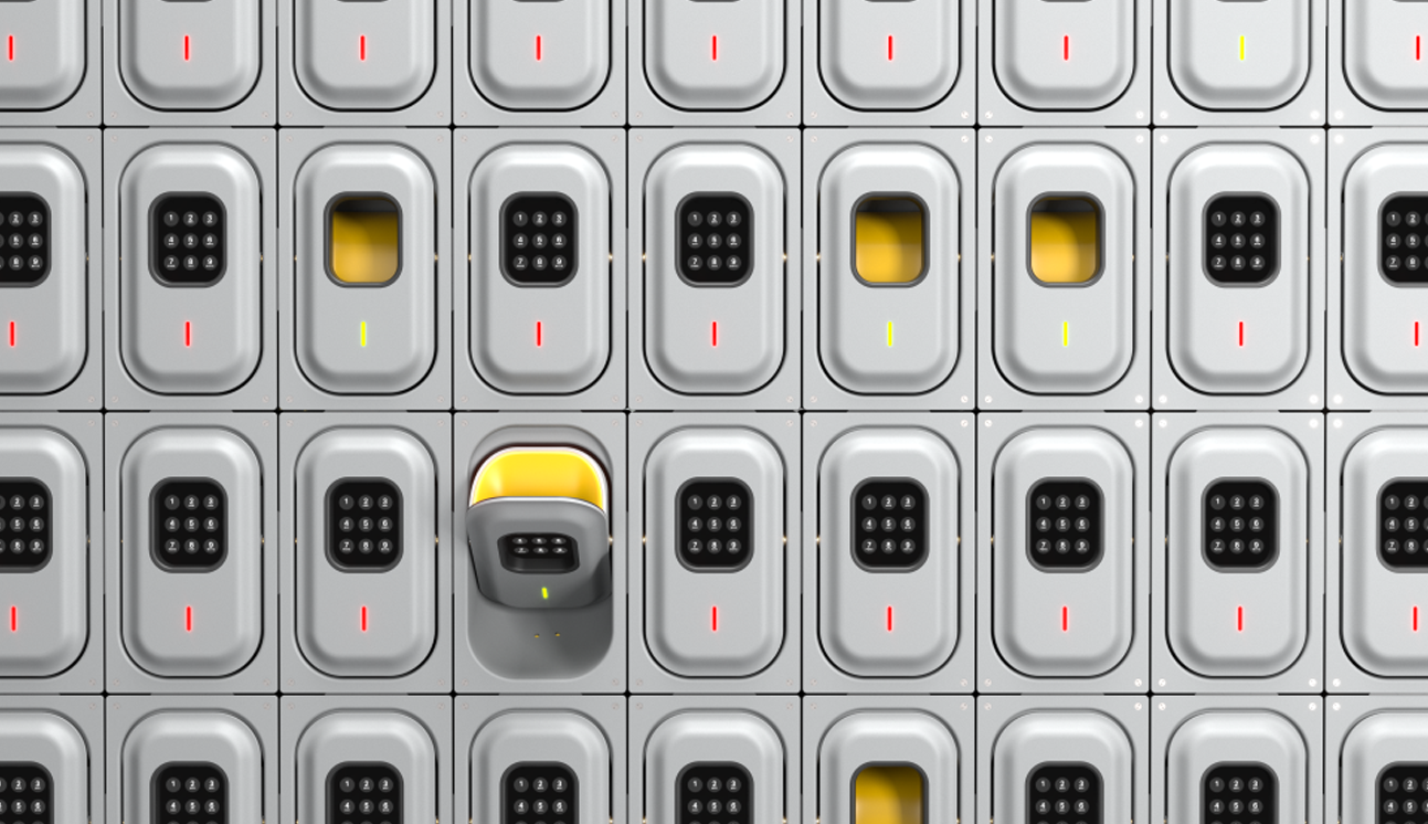 Padloc-charging wall